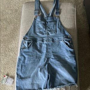 Denim Overall Shorts
